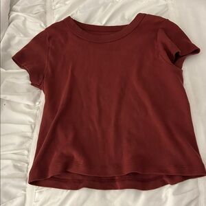 Brandy Melville Brick Red Tee